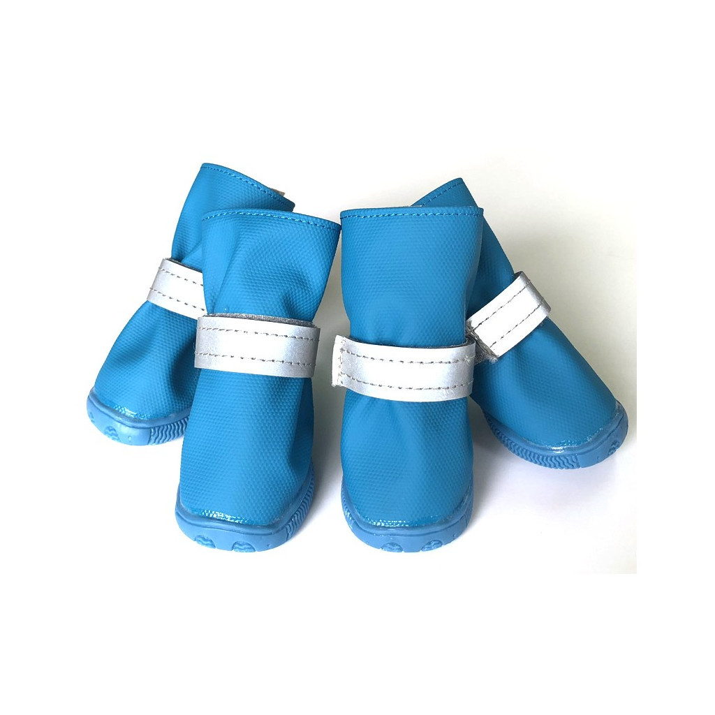 Черевики для собак Ruispet для малих порід, водонепроникні 4 шт №1 сині (2700000033081) - зображення 2