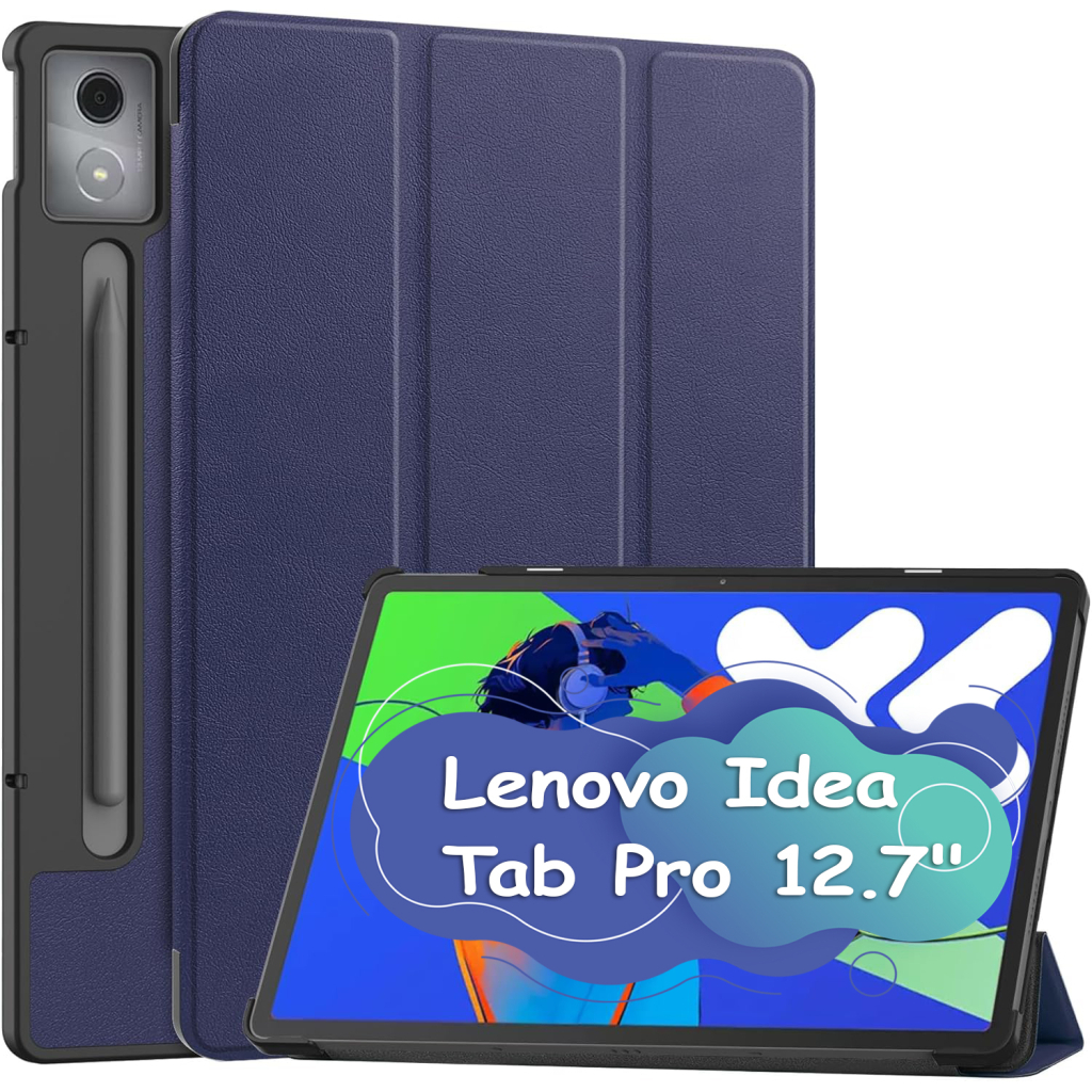 Чохол до планшета BeCover Smart Case Lenovo Idea Tab Pro 12.7" Deep Blue (713427) - зображення 1