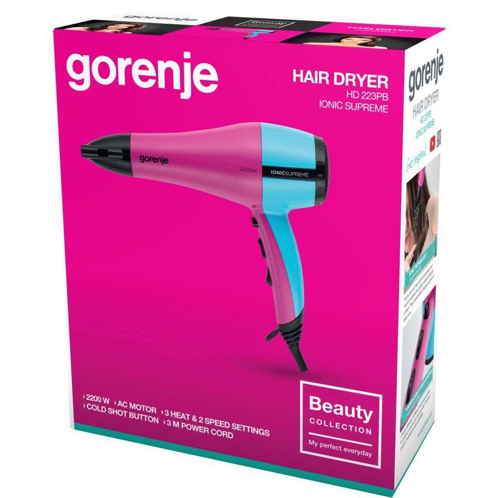 Фен Gorenje HD 223 PB (HD223PB) - зображення 4