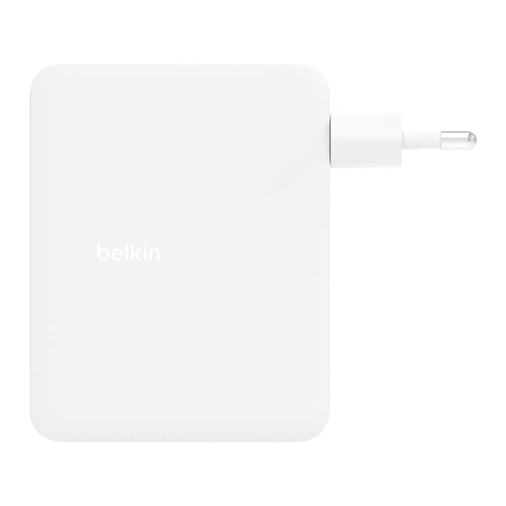 Зарядний пристрій Belkin 140W 3хUSB-С GAN PD PPS USB-A White (WCH014BTWH) - зображення 8