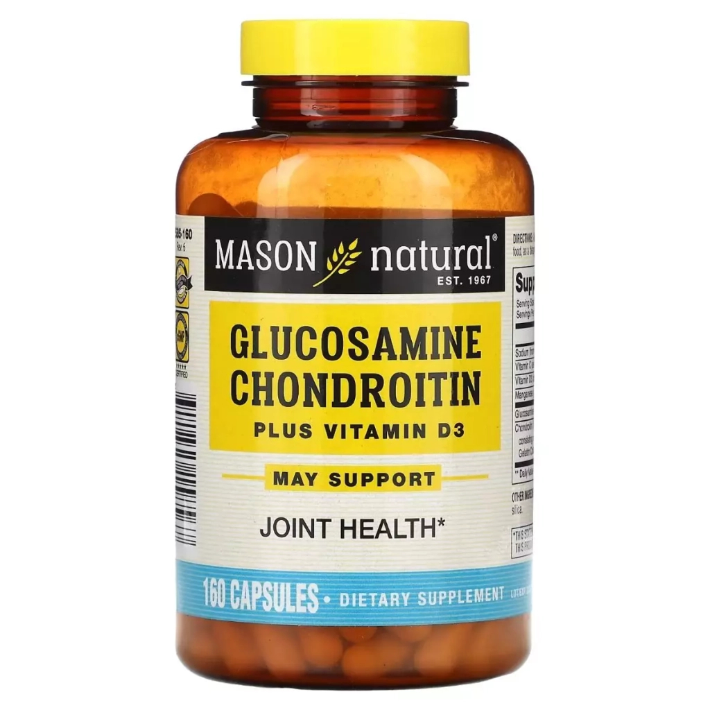 Вітамінно-мінеральний комплекс Mason Natural Глюкозамін, хондроїтин та вітамін D3, Glucosamine Chondroitin Plus Vitami (MAV-15856) - зображення 1