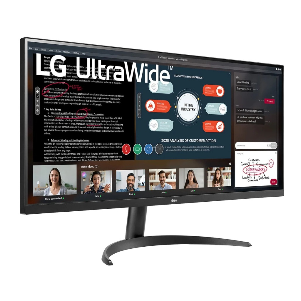Монітор LG 34WP500-B - зображення 4