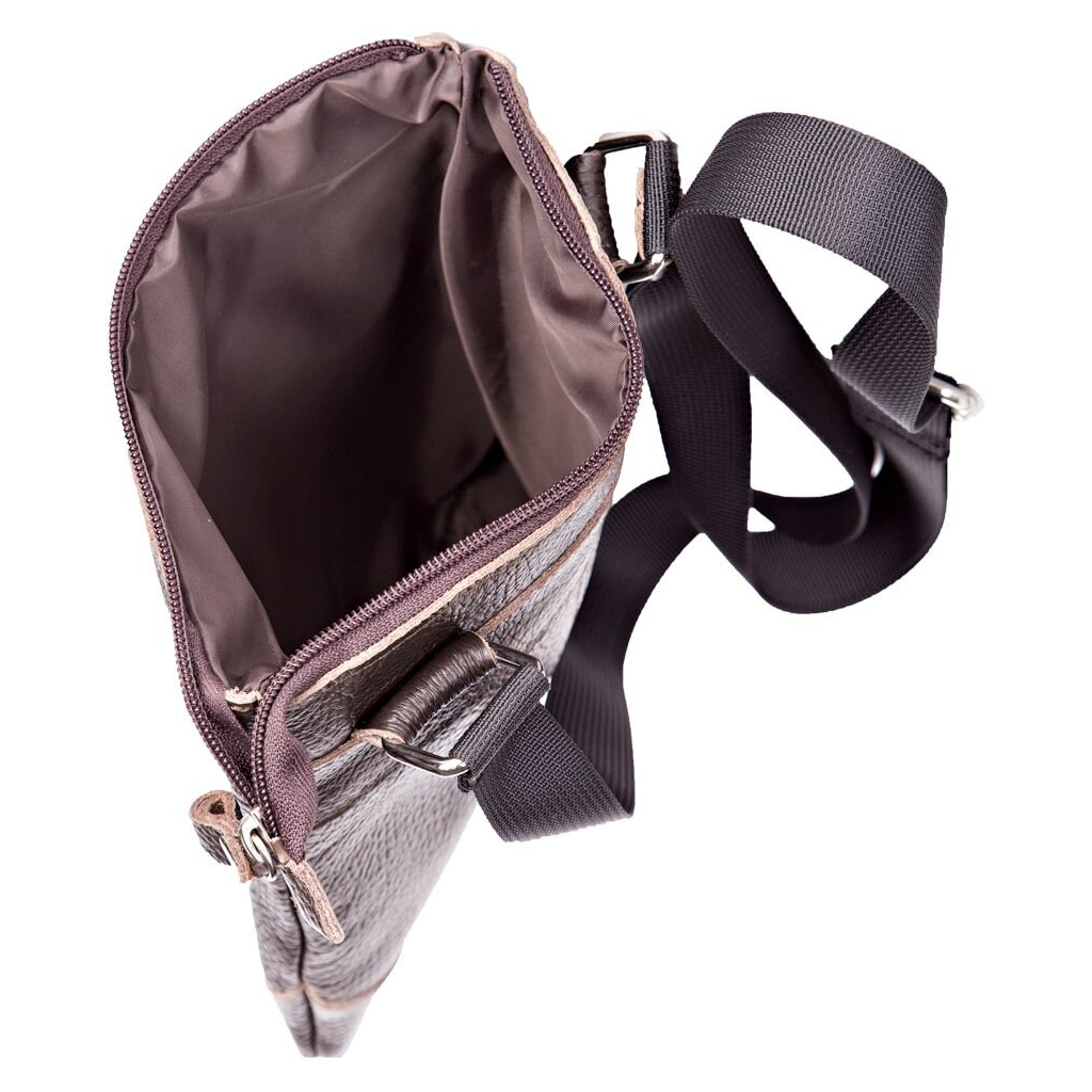 Сумка Shvigel З натуральної шкіри Коричнева (11014) - зображення 9