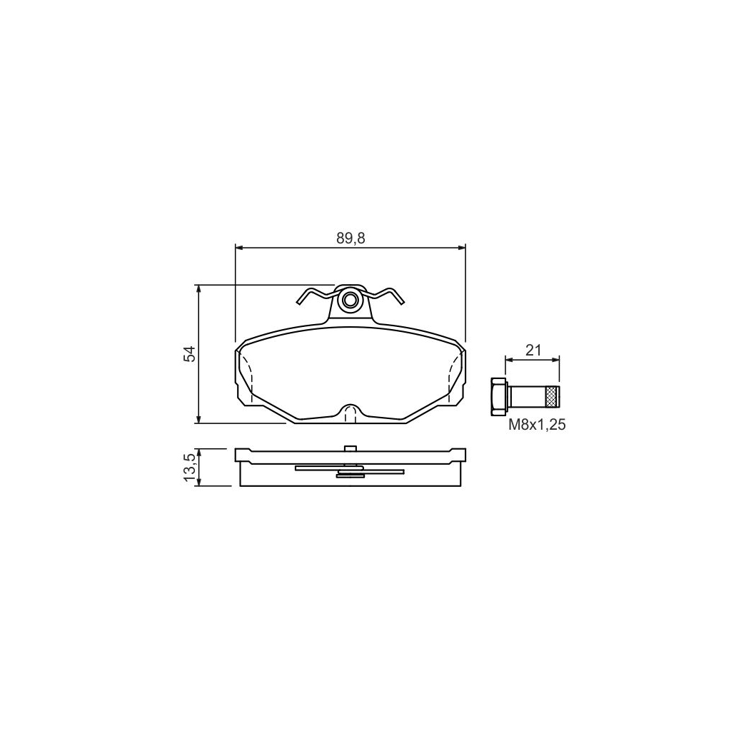 Гальмівні колодки Bosch 0 986 469 810 - зображення 7