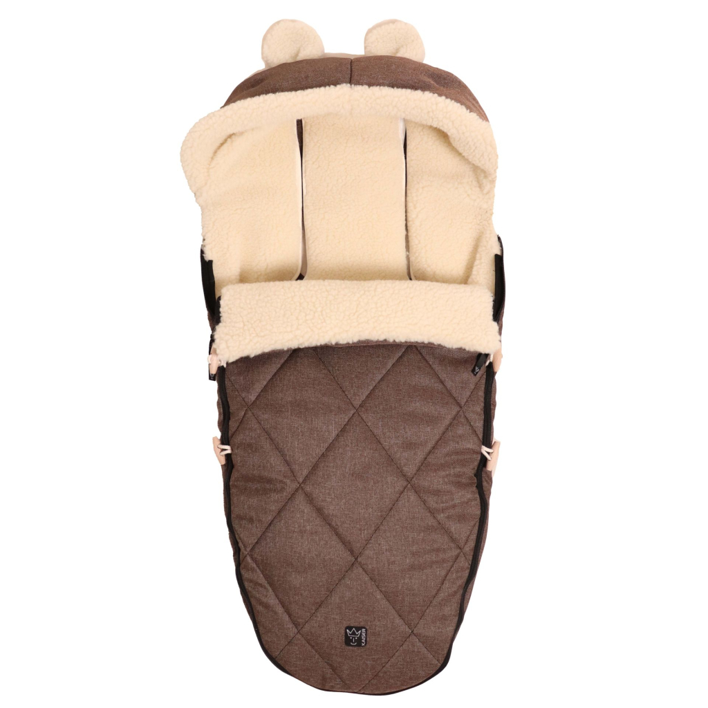 Чохол для ніг Kaiser XL EARS WOOL 2 в 1, зимовий, коричневий (6582575) - зображення 2