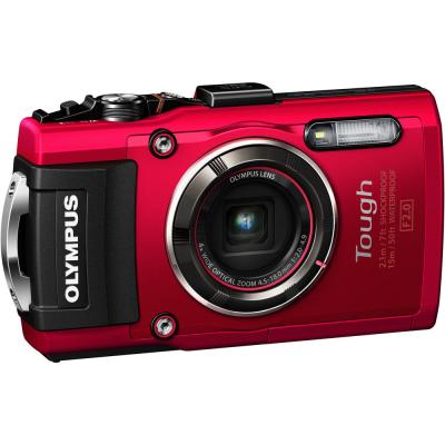 Цифровий фотоапарат Olympus TG-4 Red (V104160RE000) - зображення 3