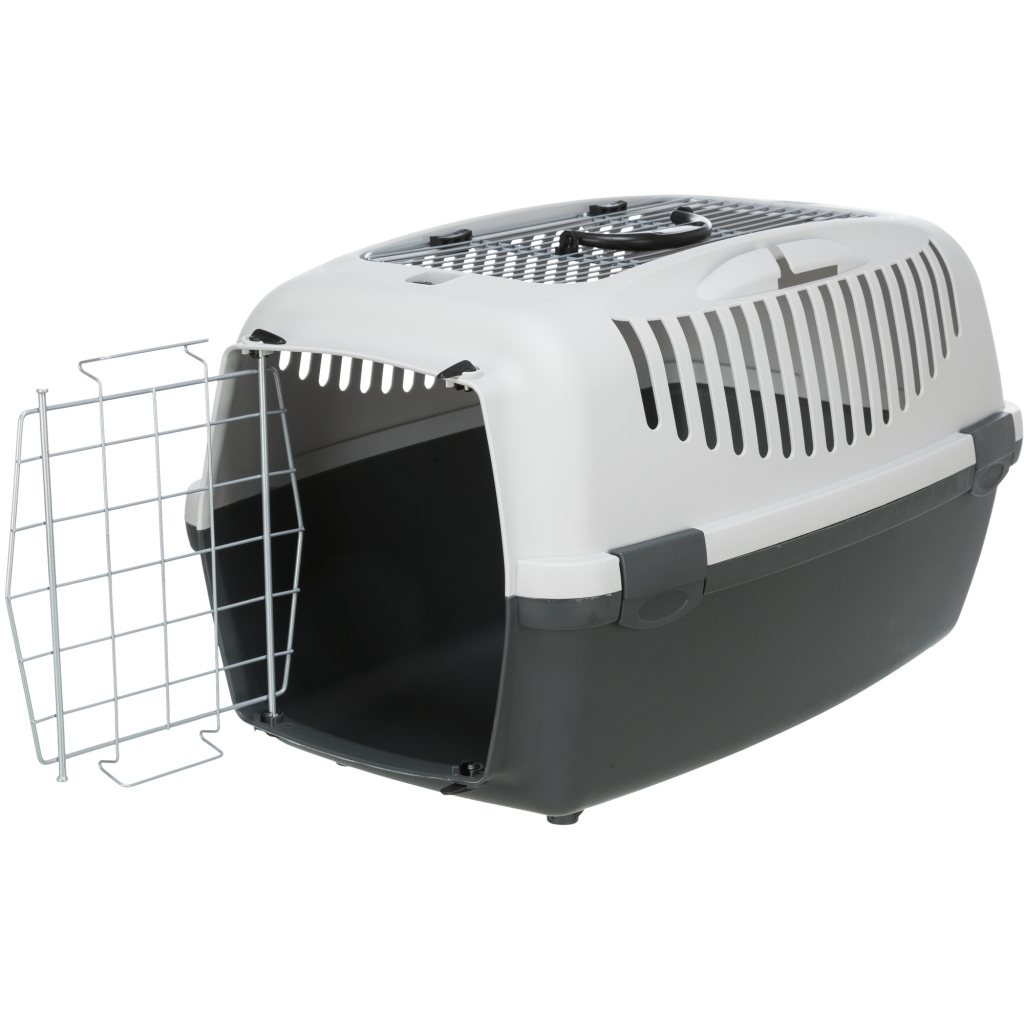 Переноска для тварин Trixie Capri 3 Open Top 40х38х61 см до 12 кг (темно-сіра) (4011905398617) - изображение 2