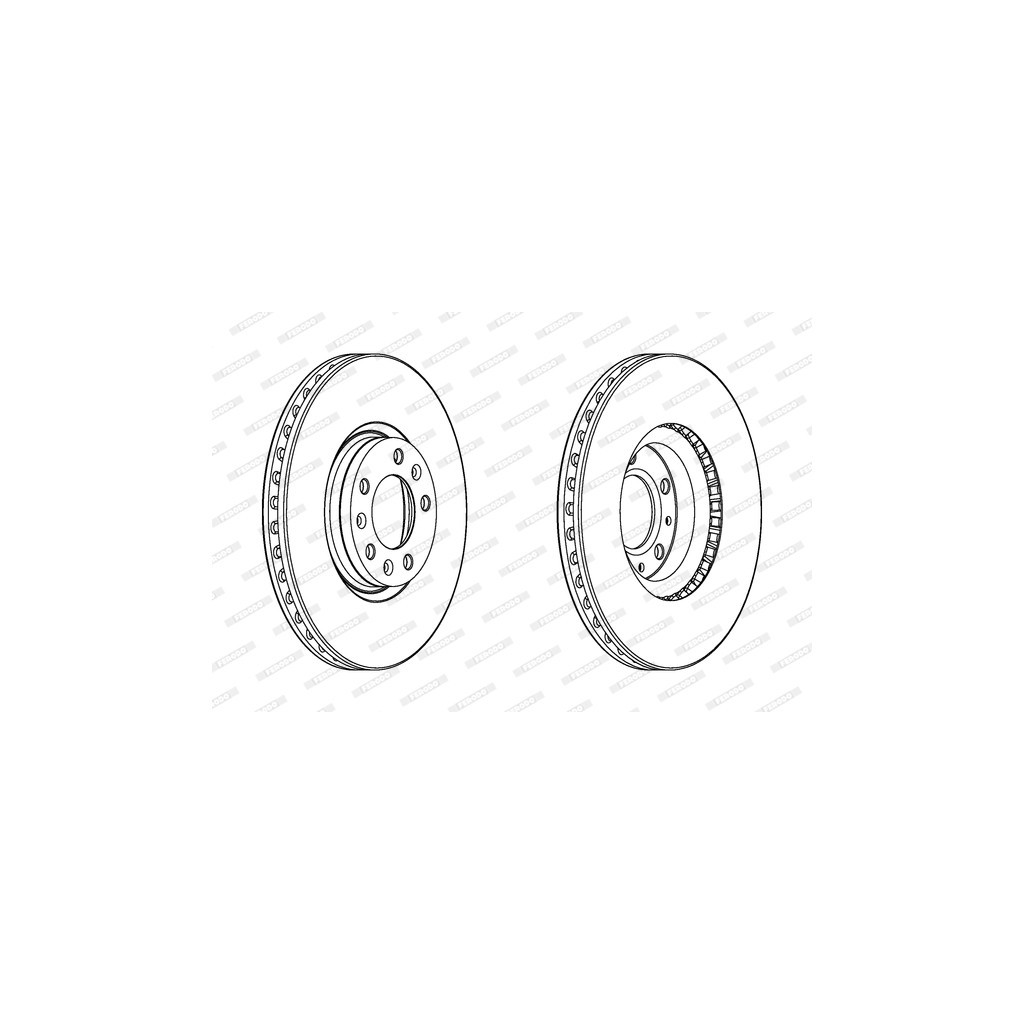 Гальмівний диск FERODO DDF2156C - зображення 1