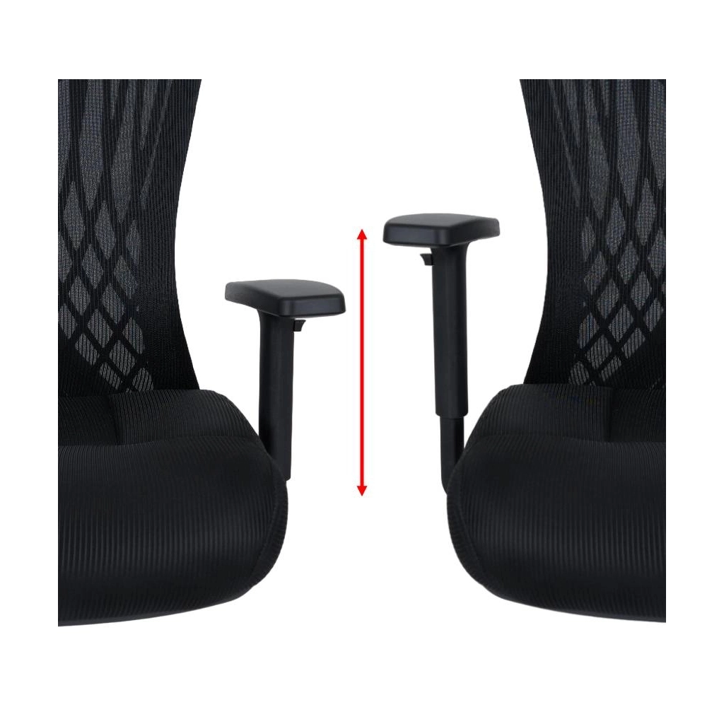 Офісне крісло Аклас Тауэр BL R-SR SP-7800BK Черный (Mesh 03 black) (00142834) - зображення 9