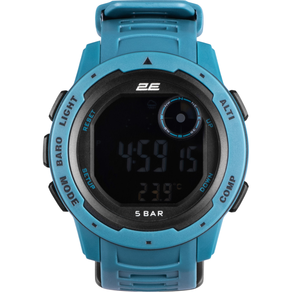 Смарт-годинник 2E Delta X Blue з компасом та крокоміром (2E-TCW10BL) - зображення 2