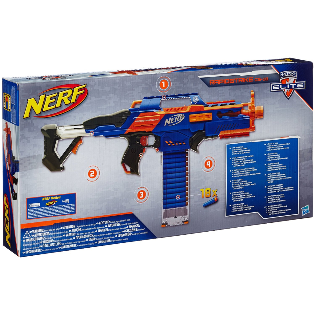 Іграшкова зброя Hasbro Nerf Elite RapidStrike CS-18 (A3901) - зображення 3