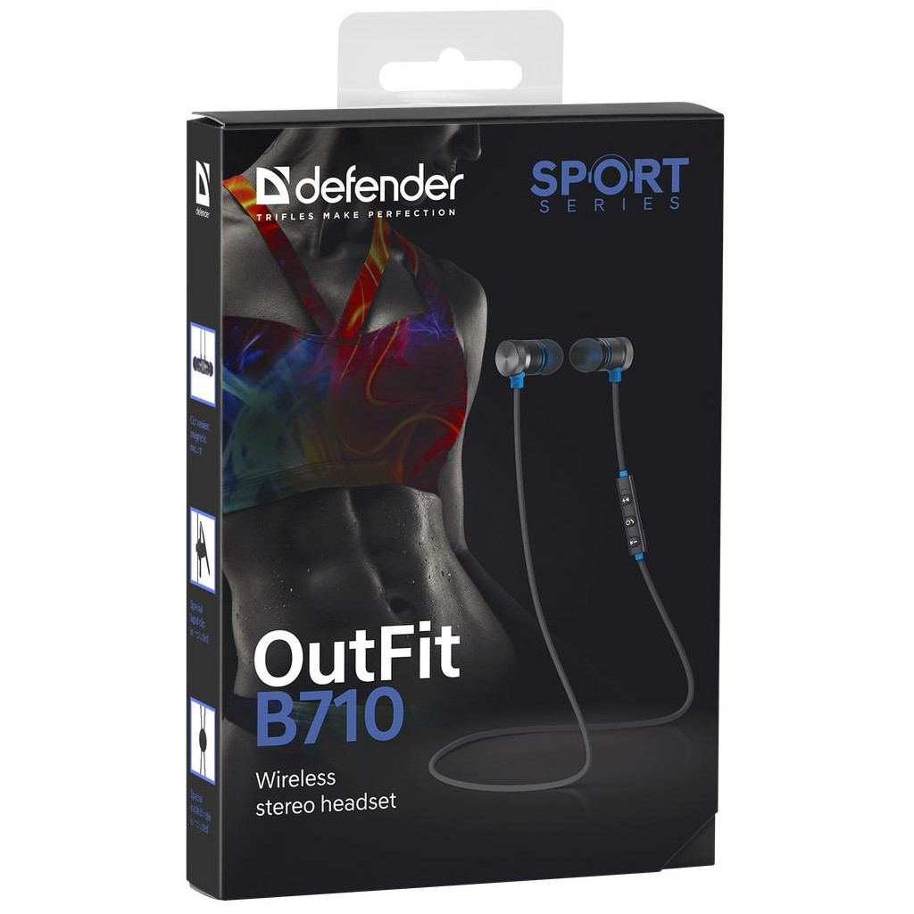 Навушники Defender OutFit B710 Black-Blue (63711) - зображення 10