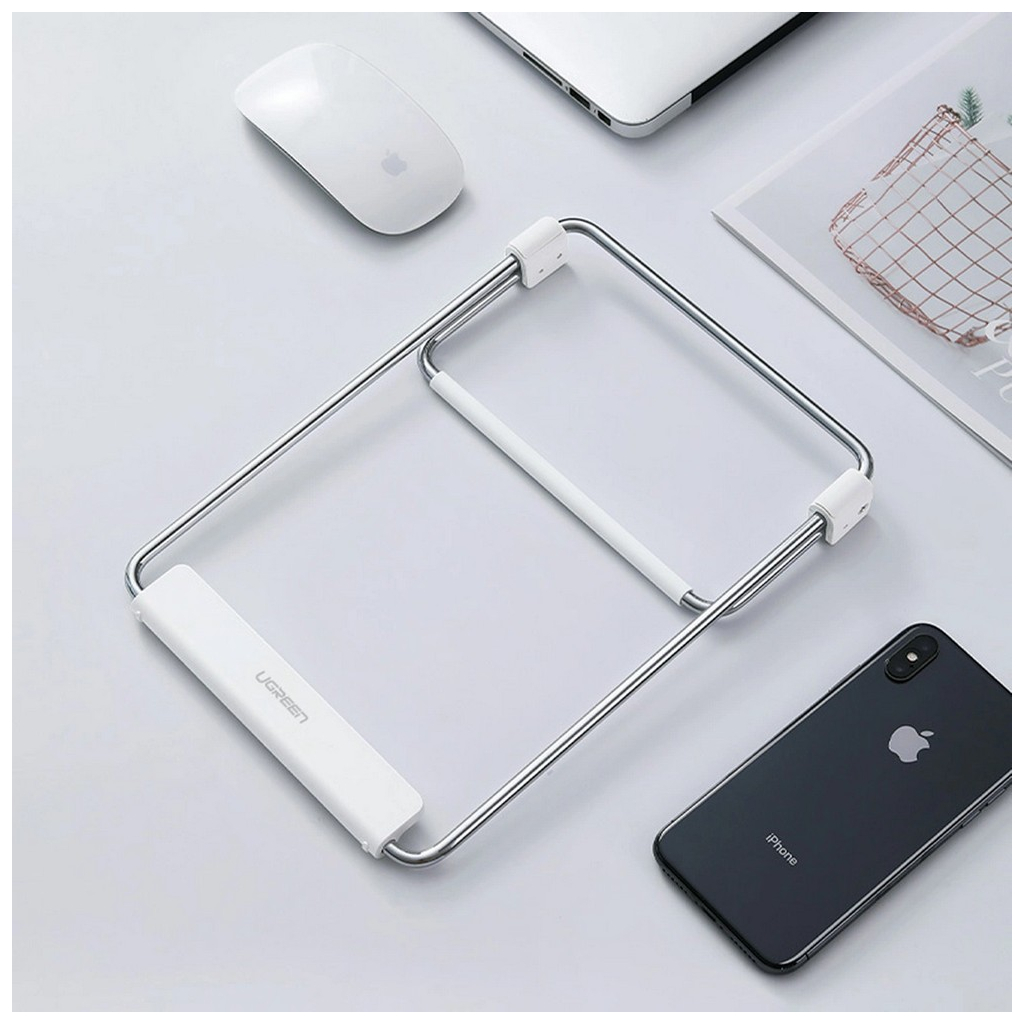 Підставка до ноутбука Ugreen LP230 Foldable Desktop Laptop Stand Silver (80348) - зображення 9