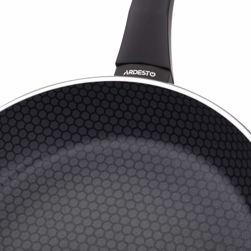 Сковорода Ardesto Gemini Salerno, 24см, алюміній, чорний (AR1324A) - зображення 5