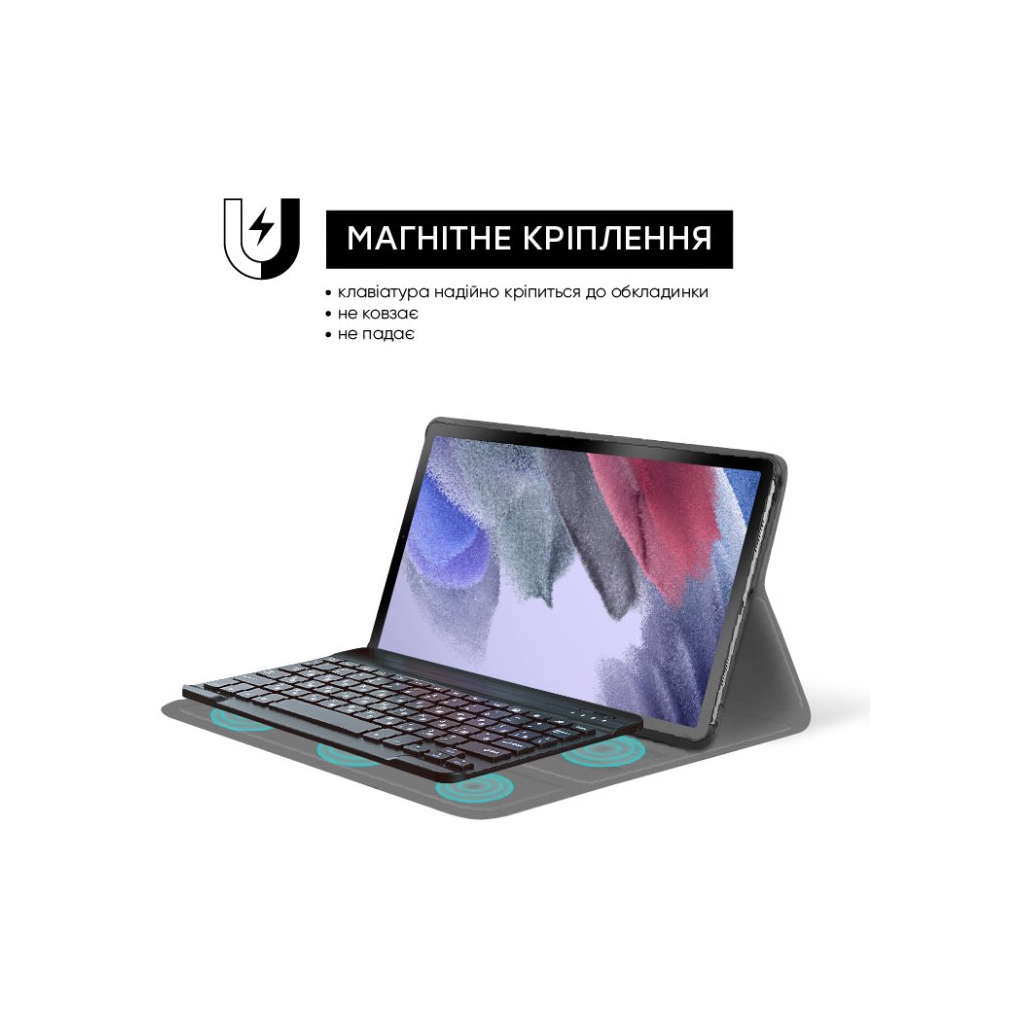 Чохол до планшета AirOn Premium Samsung Galaxy Tab A7 LITE T220/T225 BT keyboard Bla (4822352781065) - зображення 9