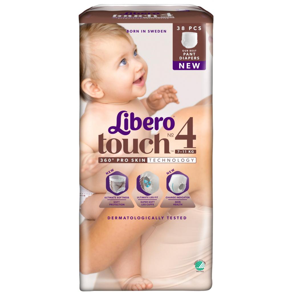 Підгузки Libero Touch 4 (7-11 кг) 38 шт (7322540770216) - зображення 2