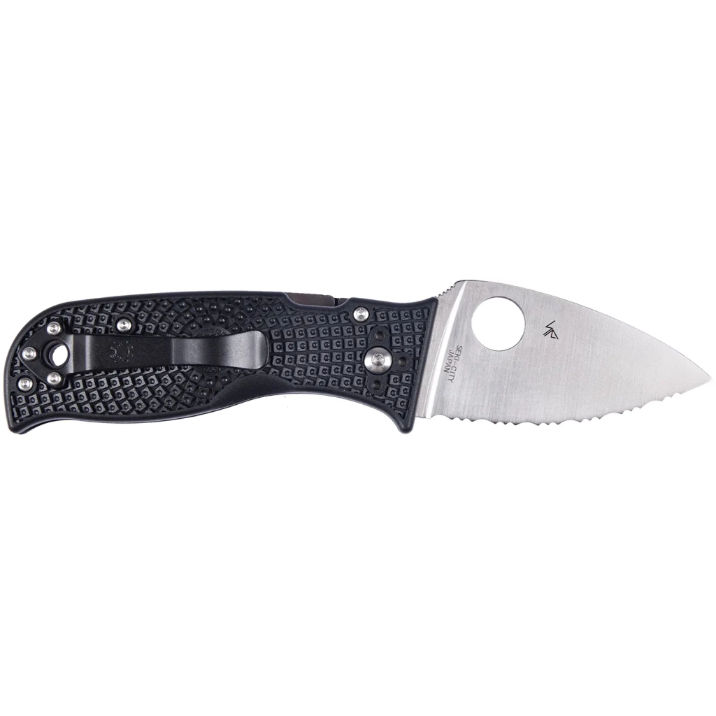 Ніж Spyderco Lil Temperance 3 Lightweight Serrated Black (C69SBK3) - зображення 2