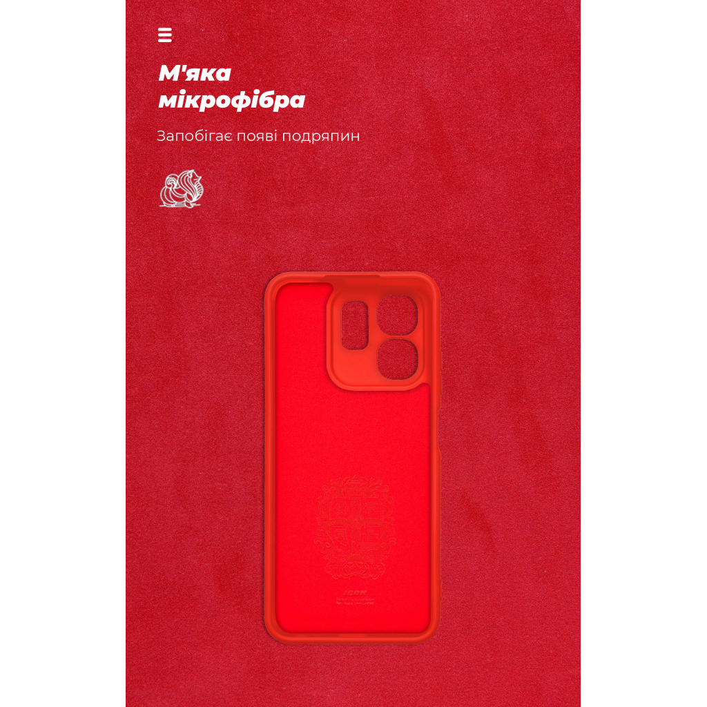Чохол до мобільного телефона Armorstandart ICON Infinix Hot 50i / Smart 9 Camera cover Red (ARM80982) - зображення 4