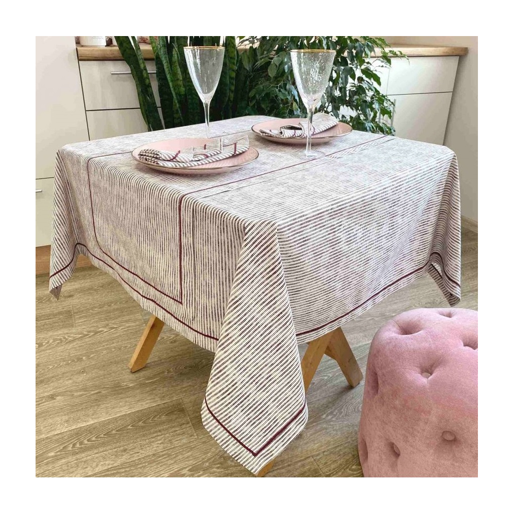 Скатертина Прованс Avantime Міраж Бордо 220х132 см (17297) - зображення 1