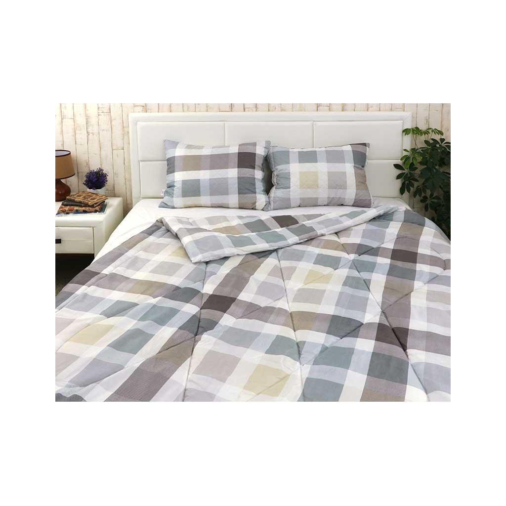 Подушка Руно силіконова Клітинка стьобана в поліестері 50х70 см (310.53Клітинка) - зображення 3