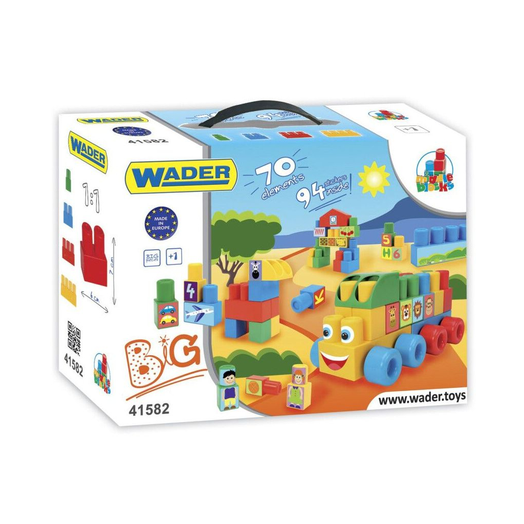 Конструктор Wader великий 70 елементів (41582) - зображення 1