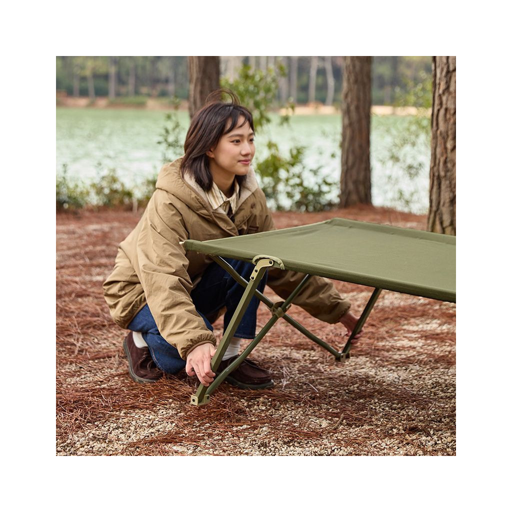 Розкладачка Naturehike CNH22JU033, сталь, зелений (6975641888543) - зображення 10