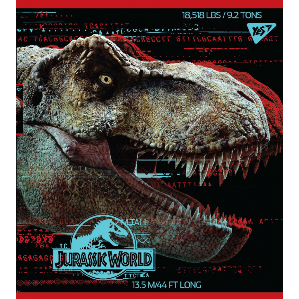 Зошит Yes А5 Jurassic World Science Gone Wrong 18 аркушів клітинка (765317) - зображення 3