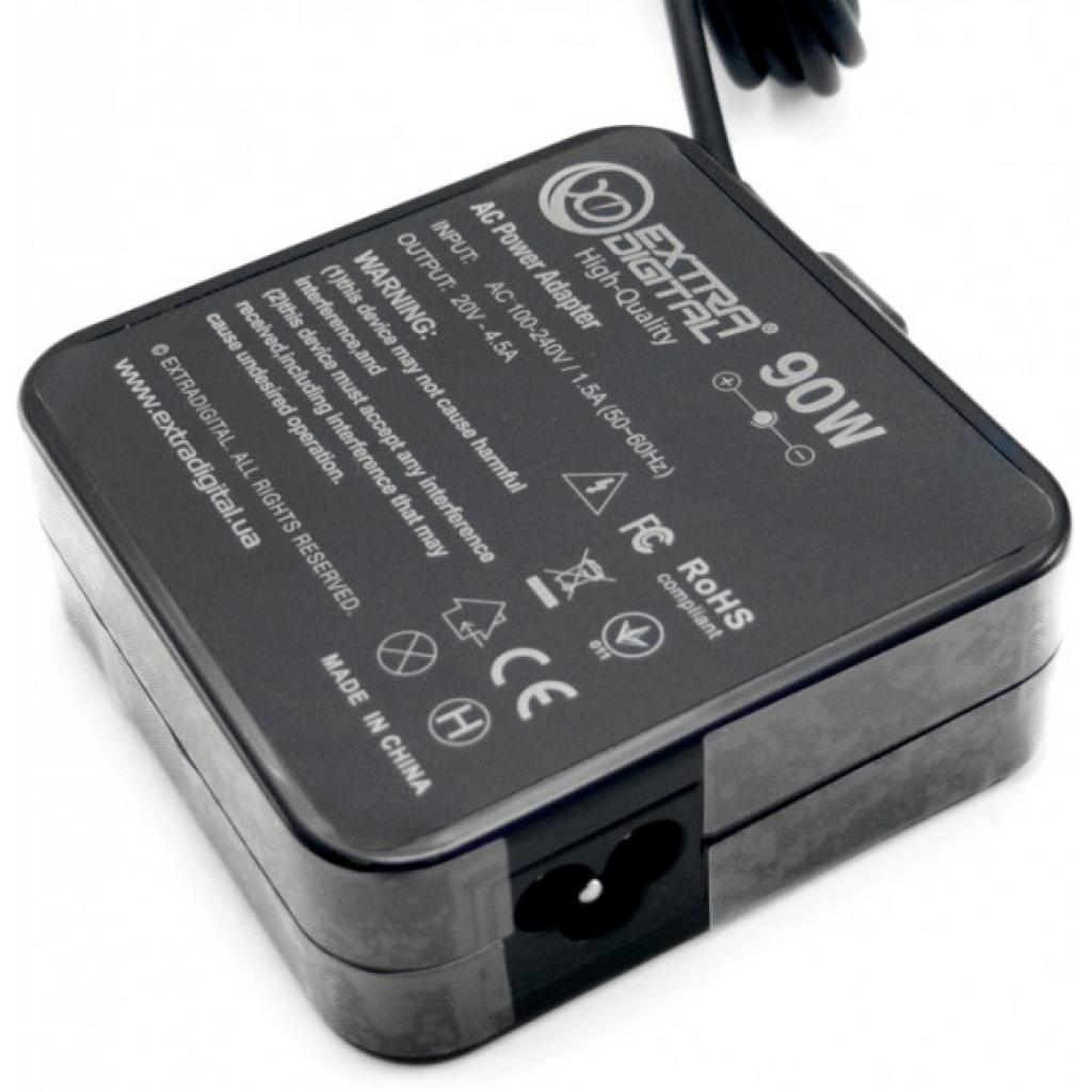 Блок живлення до ноутбуку Extradigital Lenovo 20V, 4.5A, 90W (5.5x2.5) High Quality (PSL3866) - зображення 2