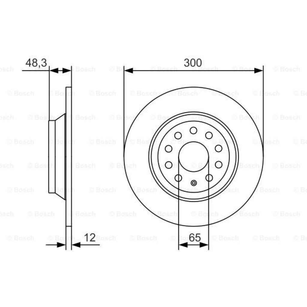 Гальмівний диск Bosch 0 986 479 A84 - зображення 5