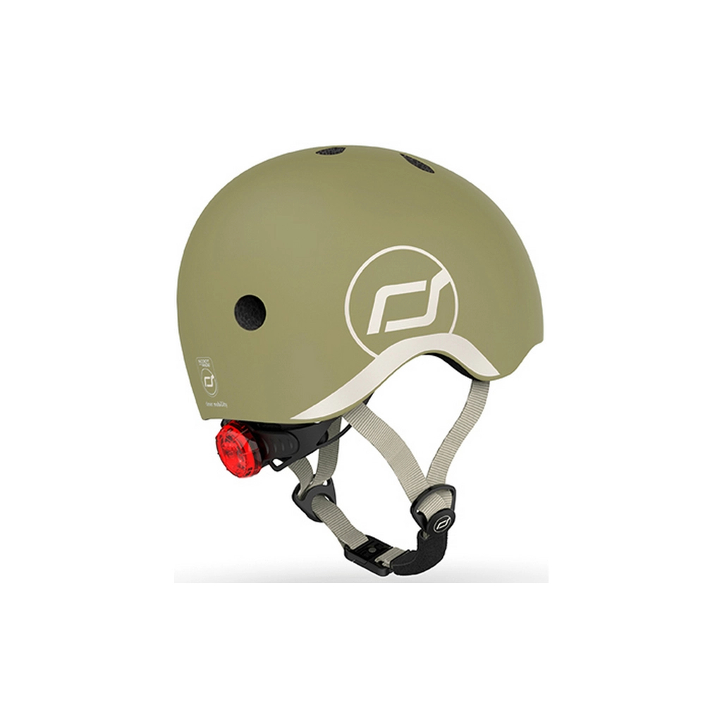 Шолом Scoot&Ride оливковий з ліхтариком 45-51см (SR-181206-OLIVE) - изображение 7