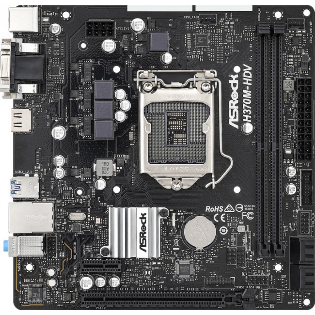 Материнська плата ASRock H370M-HDV - зображення 2