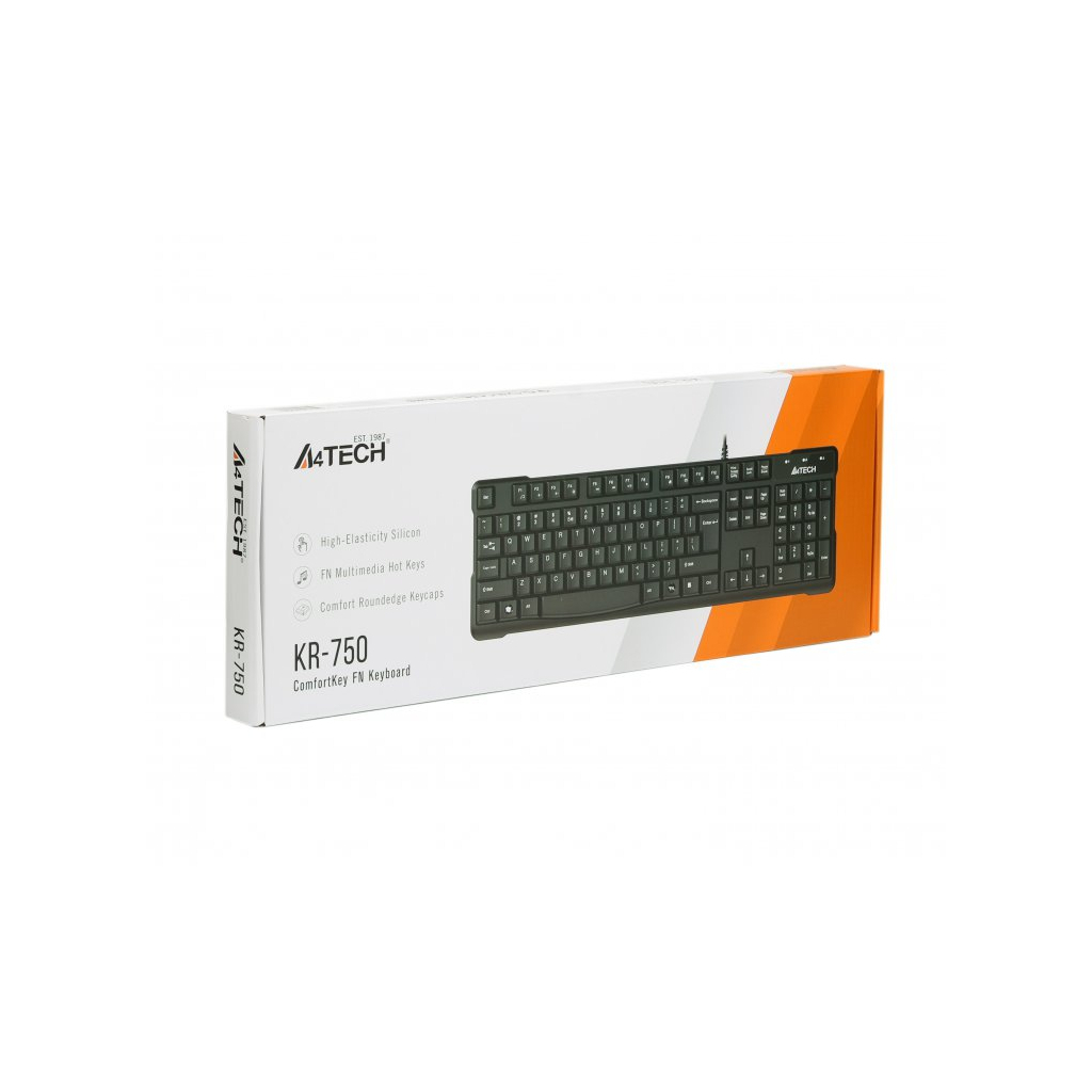 Клавіатура A4Tech KR-750-BLACK-US - зображення 5