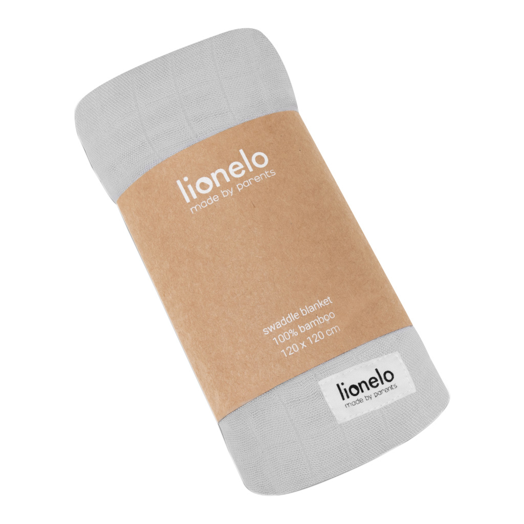 Пелюшки для малюків Lionelo Bamboo Swaddle Grey Stone (LO-BAMBOO SWADDLE GREY STONE) - зображення 1