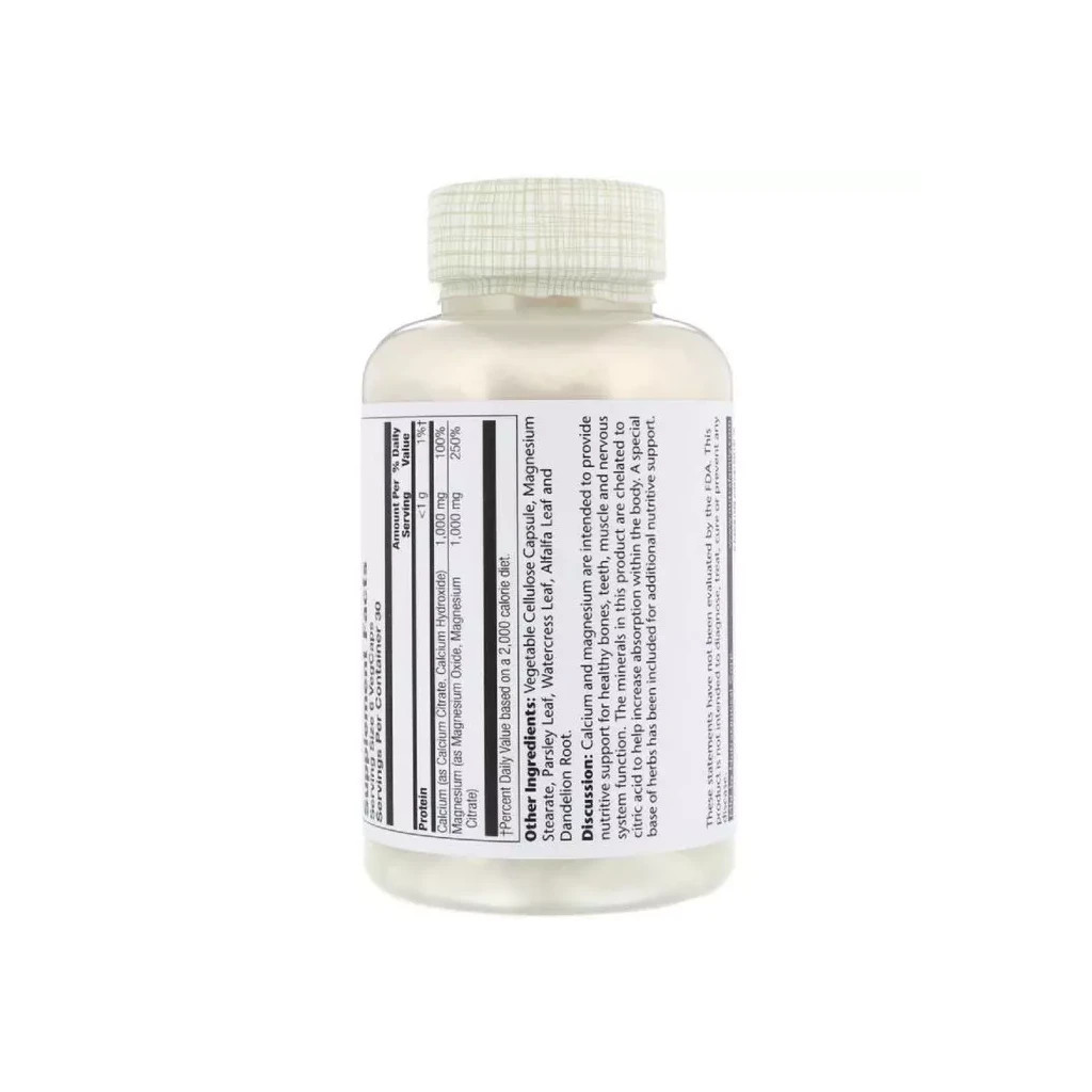 Мінерали Solaray Кальцій І Магній, Cal-Mag Citrate, High Potency, 180 капсул (SOR-04525) - зображення 2