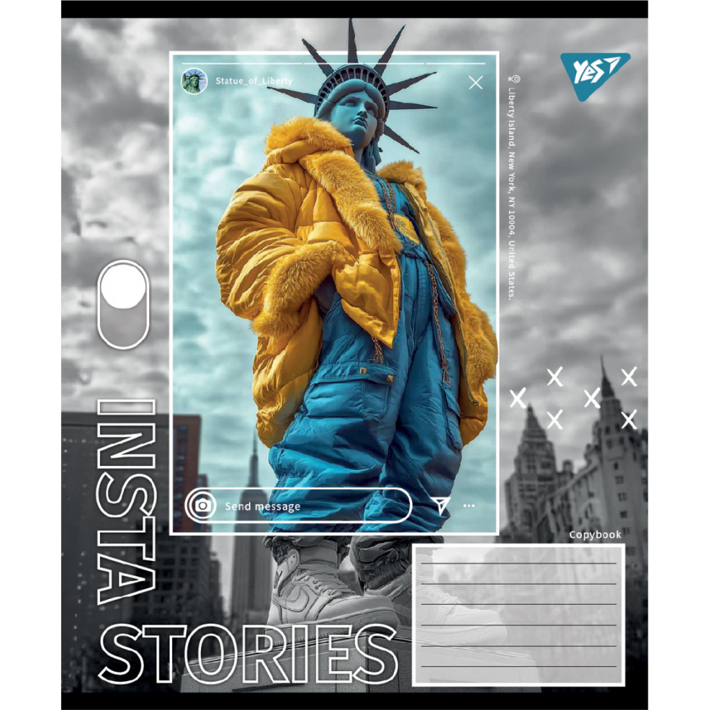 Зошит Yes Insta Storys А5 60 аркушів клітинка (767946) - зображення 2