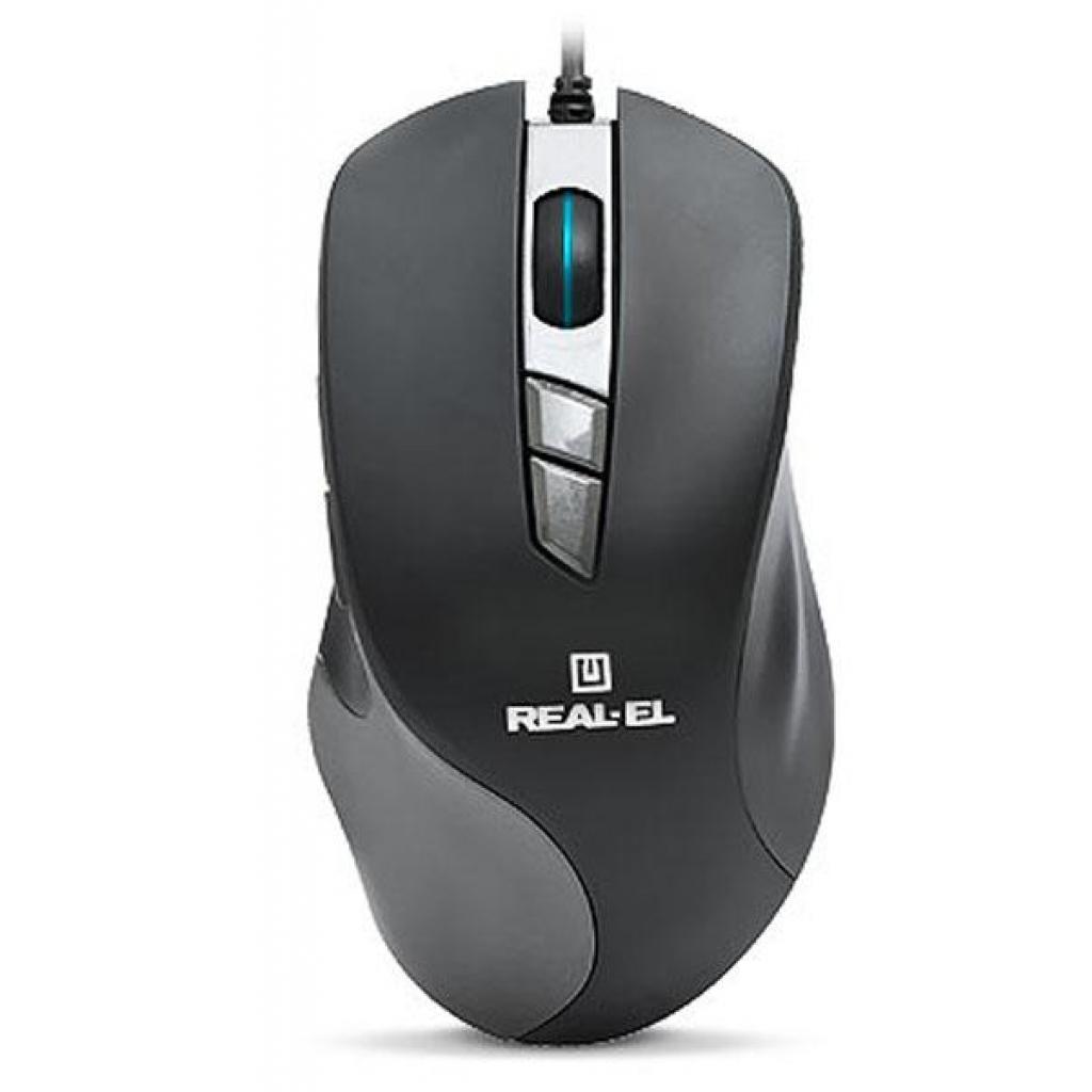 Мишка REAL-EL RM-780 Gaming RGB, black-grey - зображення 4