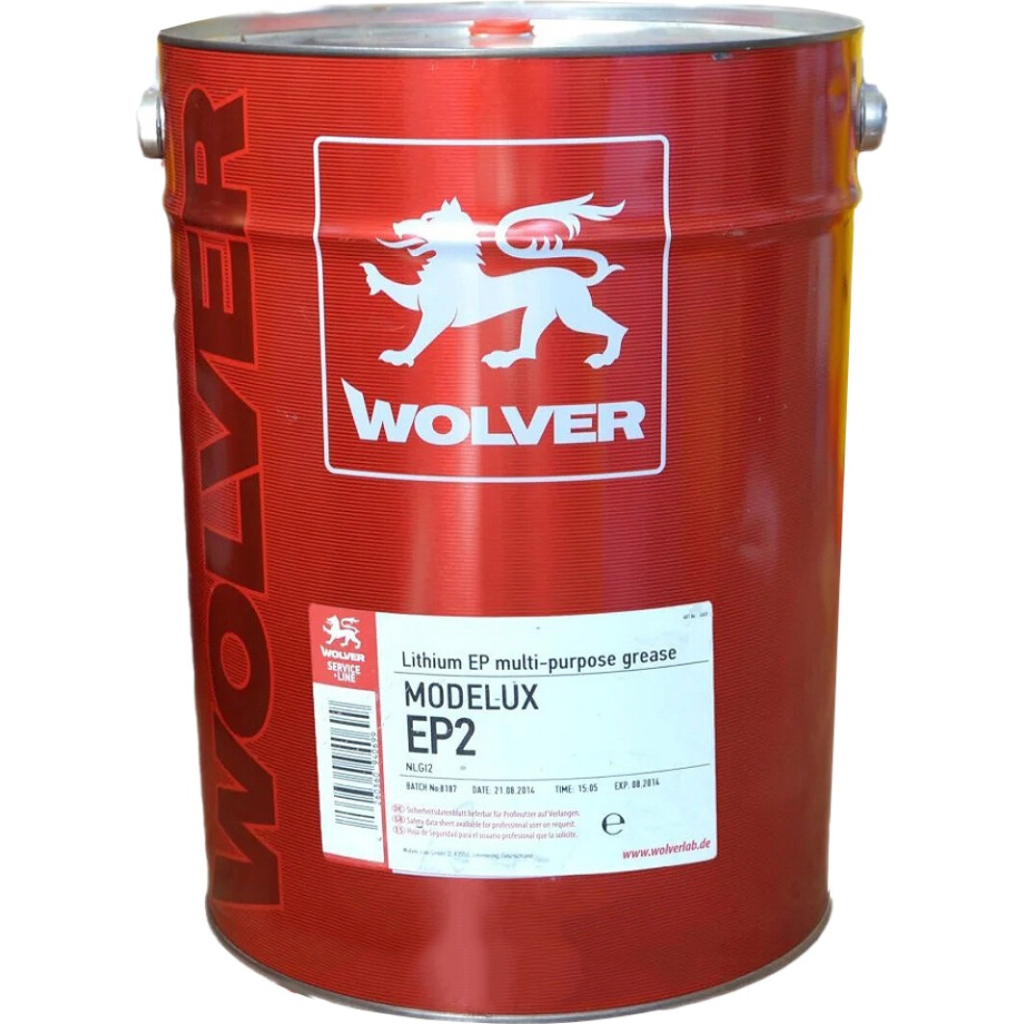 Мастило автомобільне Wolver MODELUX EP2 (-30С+120C) (жовтий) відро 10л (4260360942204) - зображення 1