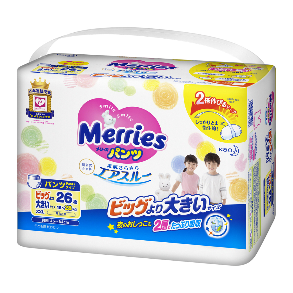 Підгузки Merries трусики для дітей розмір XXL 15-28 кг 26 шт (558862) - зображення 1