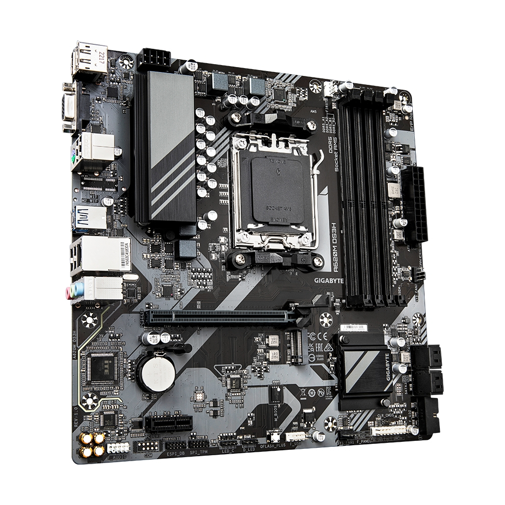 Материнська плата GIGABYTE A620M DS3H - зображення 3