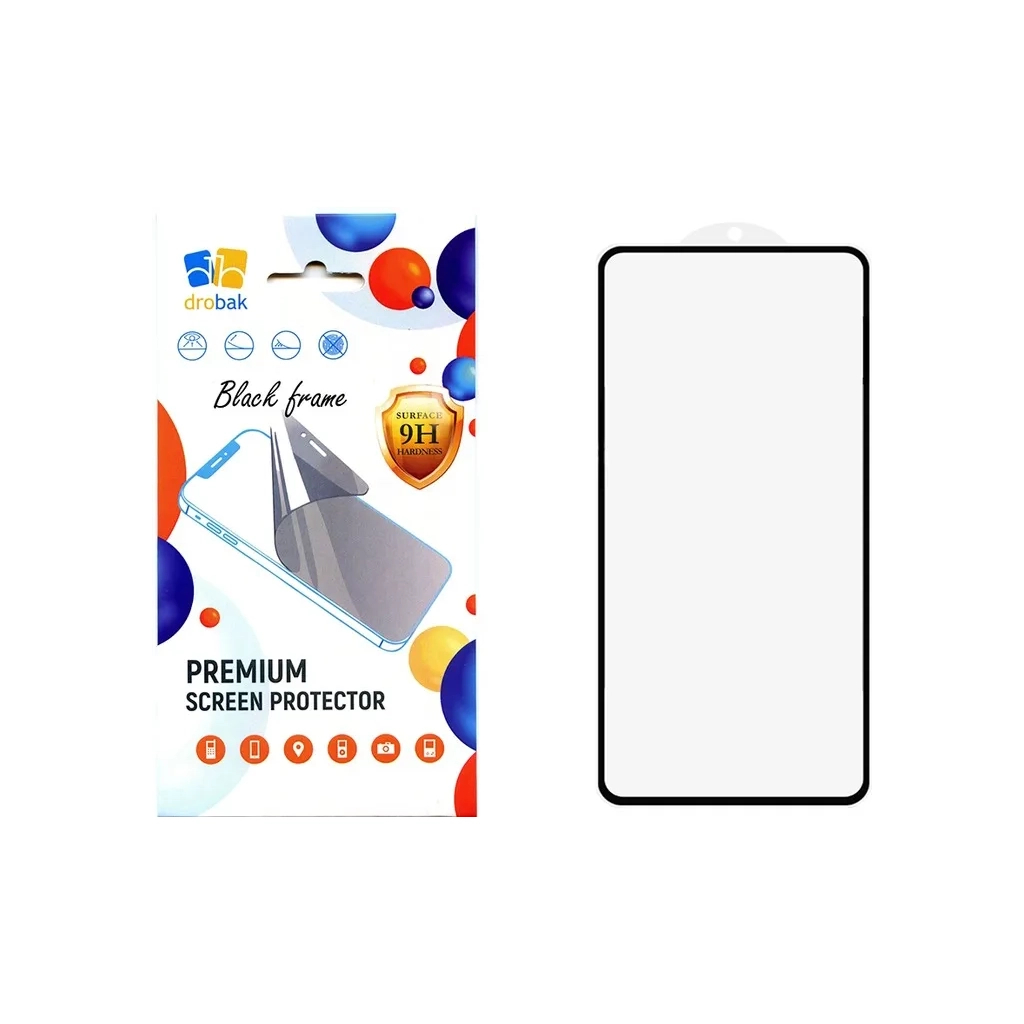 Скло захисне Drobak Xiaomi Redmi Note 14 Black (383899) - зображення 1