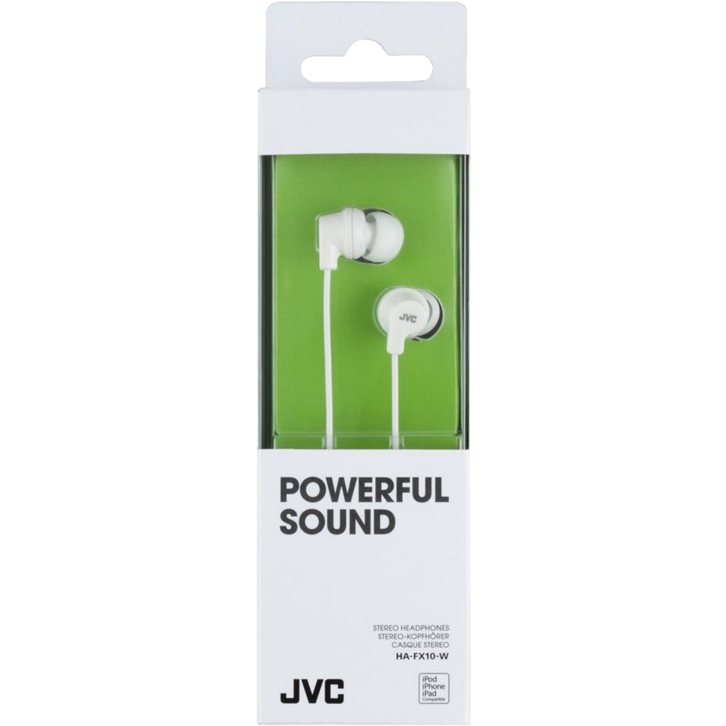 Навушники JVC HA-FX10 White (HA-FX10-W-EF) - зображення 2