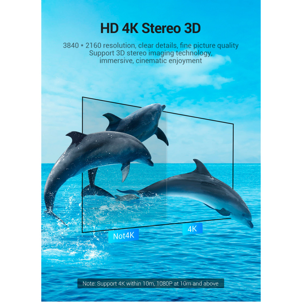 Кабель мультимедійний HDMI M to HDMI M 1.5m black Vention (AAKBG) - изображение 5