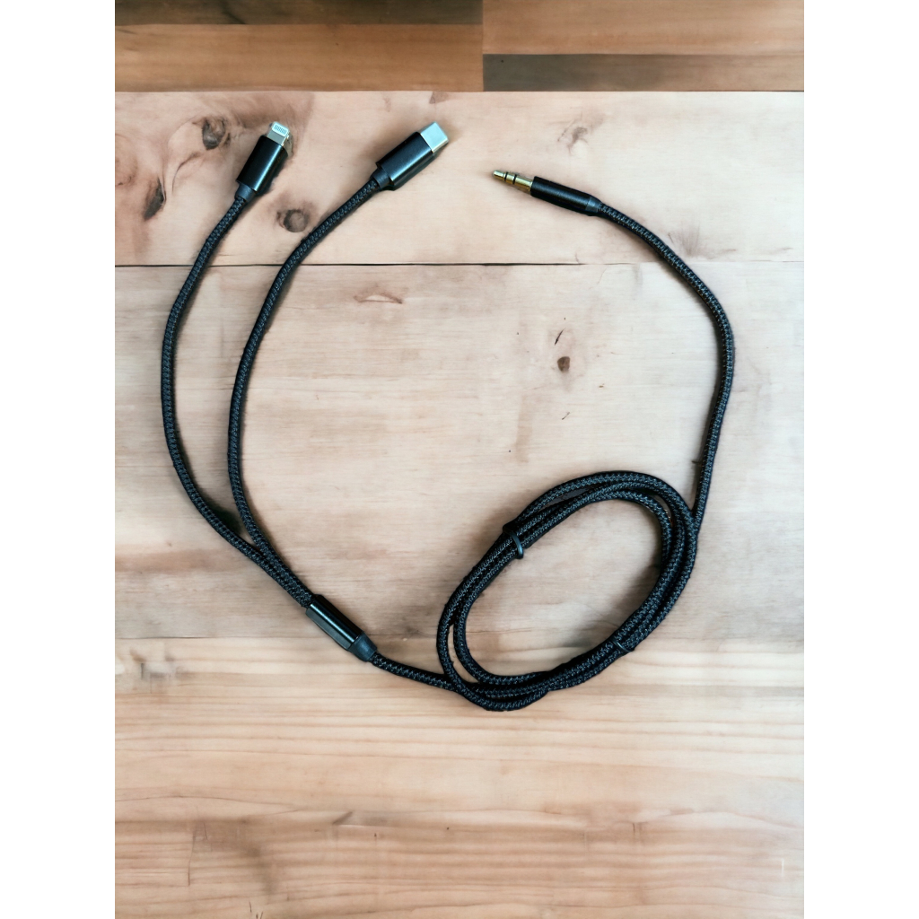 Кабель мультимедійний MH-232 AUX 3.5mm - USB Type-C - Lightning XoKo (XK-MH-232) - изображение 7