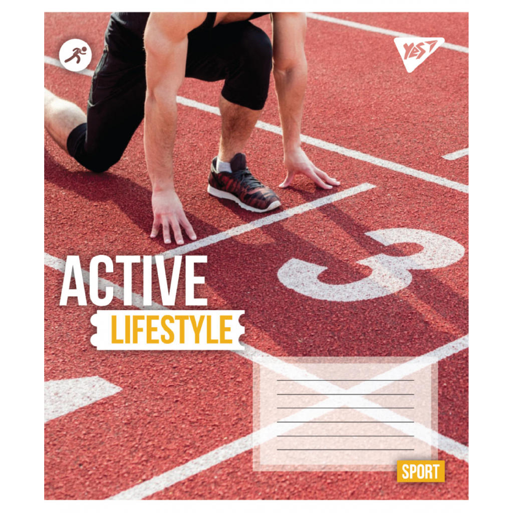 Зошит Yes Active lifestyle А5 60 аркушів клітинка (767713) - зображення 2