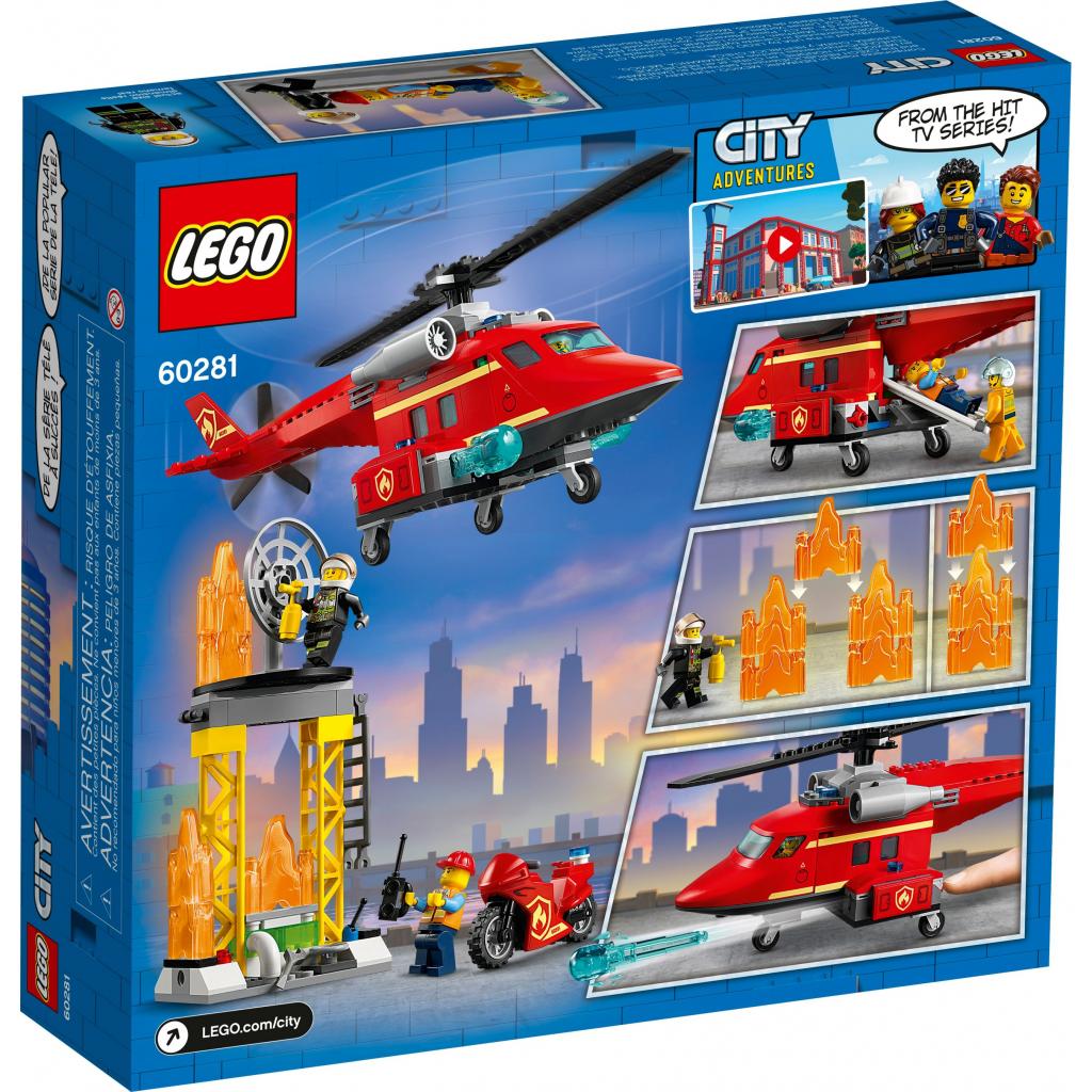 Конструктор LEGO City Fire Пожежний рятувальний вертоліт 212 деталей (60281) - зображення 9
