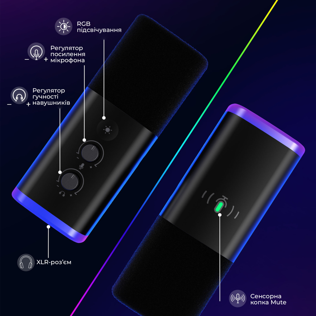 Мікрофон Fifine AM8T USB Black (AM8T) - зображення 8