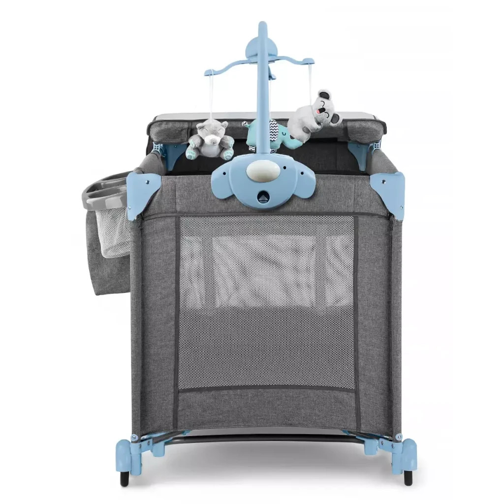Ліжечко Kinderkraft манеж з пеленатором Joy Blue (5902533911288) - зображення 5