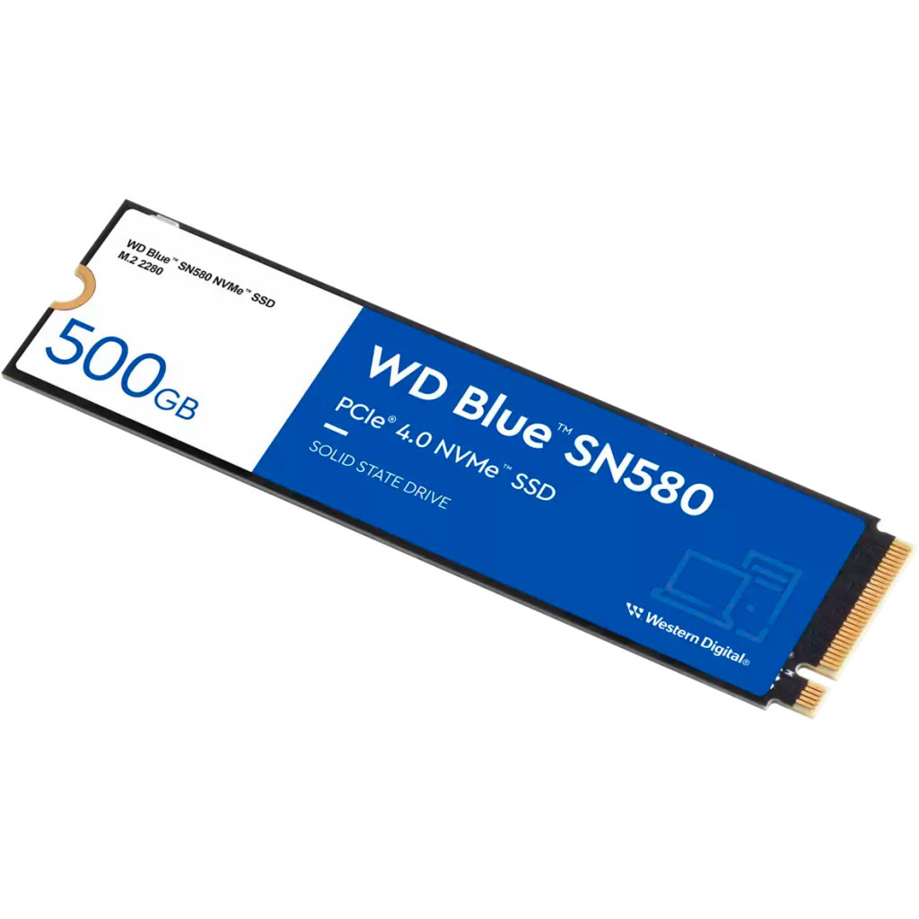Накопичувач SSD M.2 2280 500GB SN580 Blue WD (WDS500G3B0E) - зображення 3