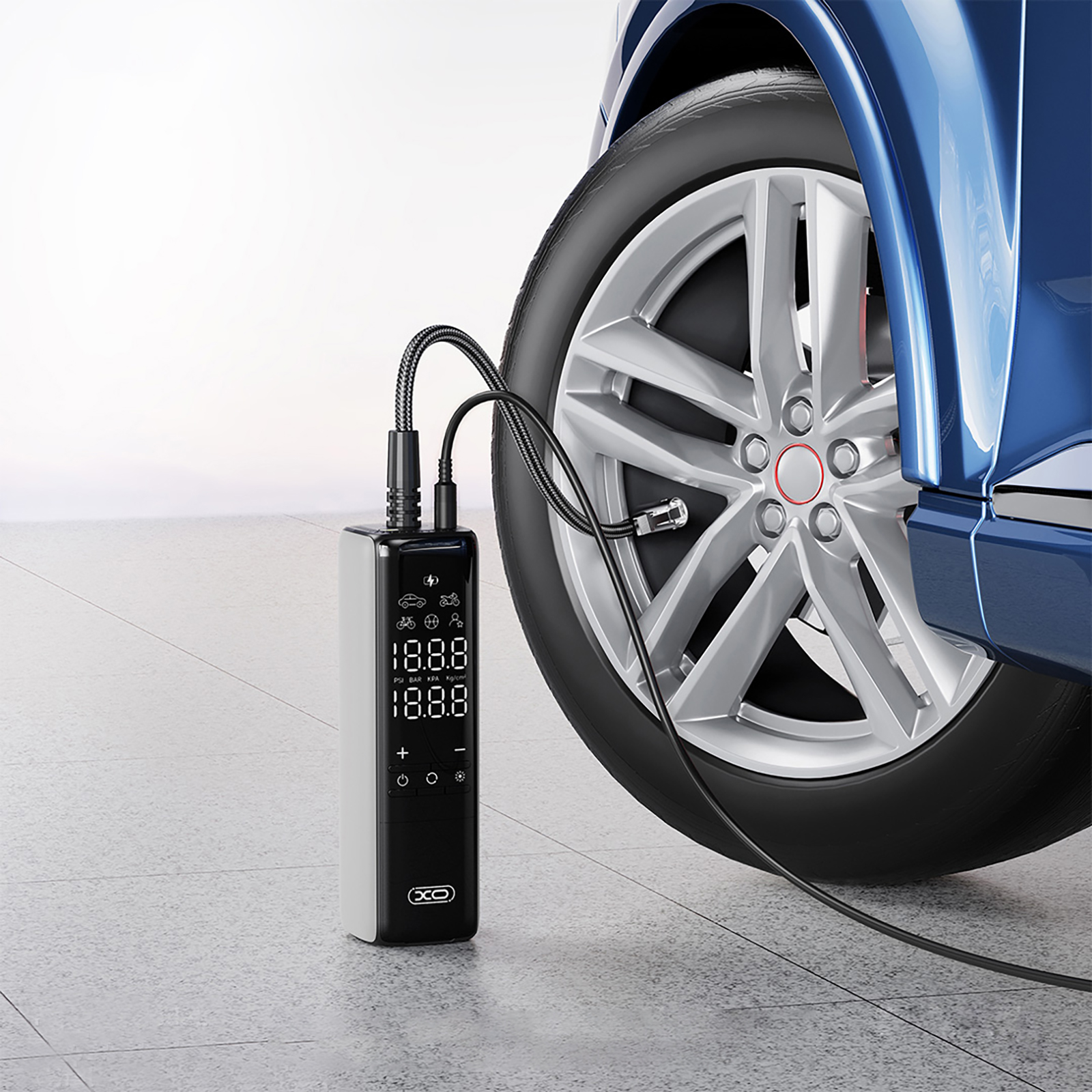 Автомобільний компресор XO CZ017 Black - зображення 6