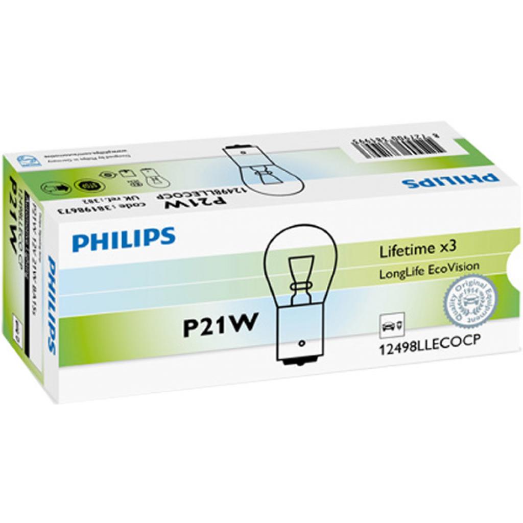 Автолампа Philips 21W (12498 LLECO CP) - зображення 2